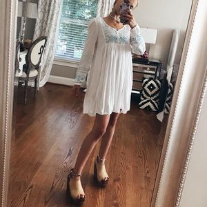 Flowy white dress